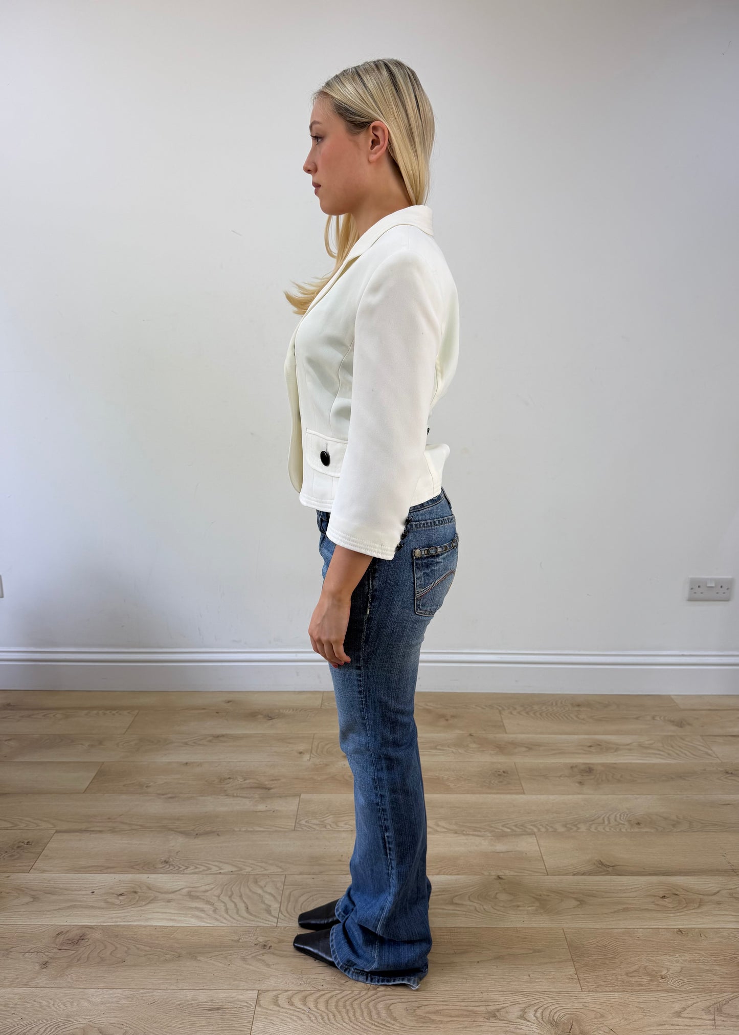 small white pea coat style jacket 4