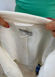 small white pea coat style jacket 8