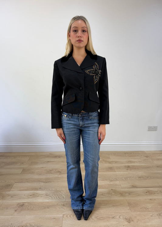 small/medium black miss dior blazer 1
