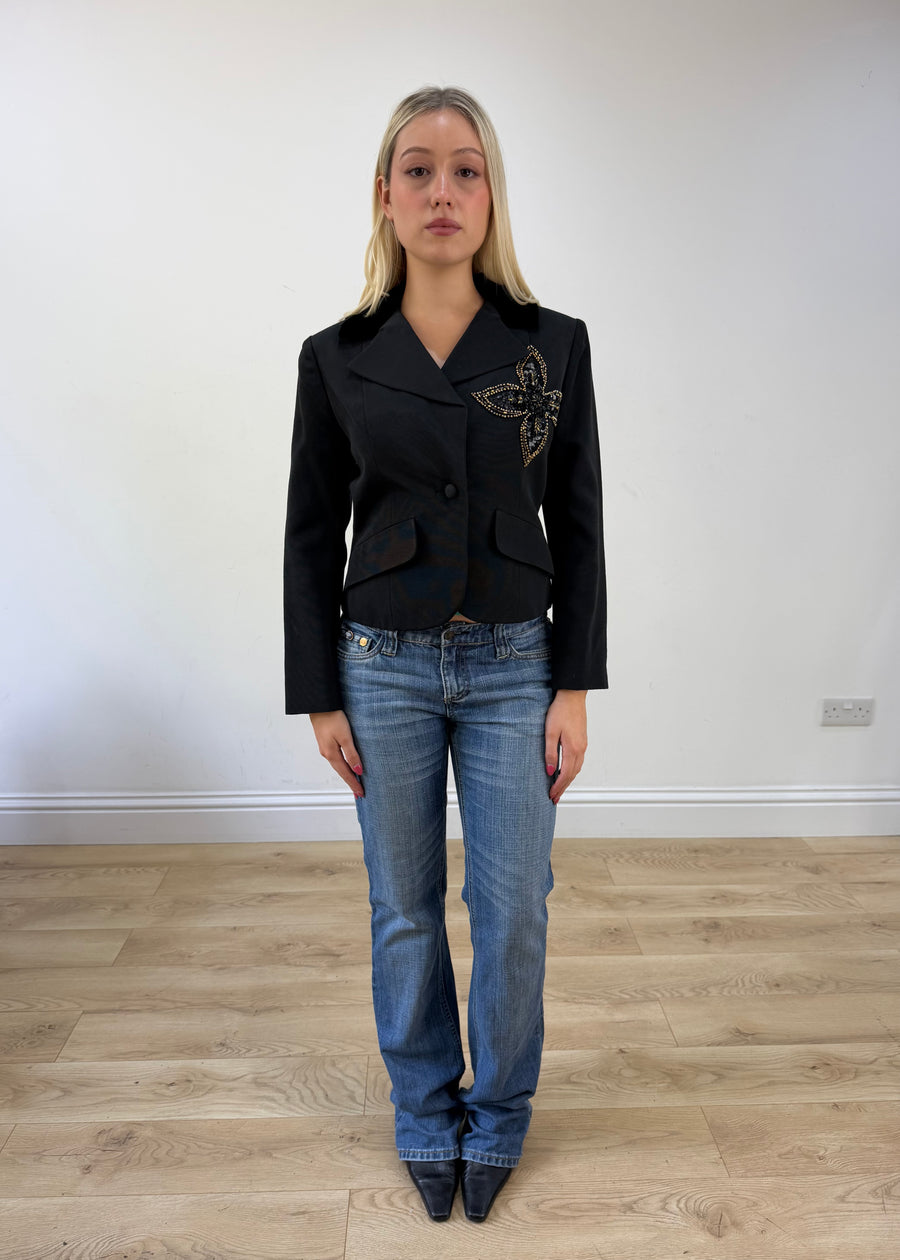 small/medium black miss dior blazer 1