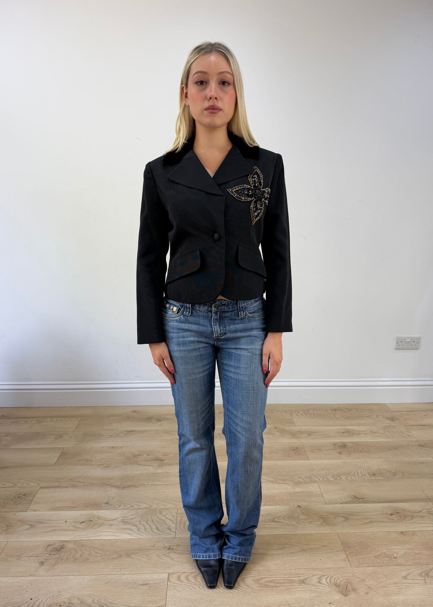 small/medium black miss dior blazer 1