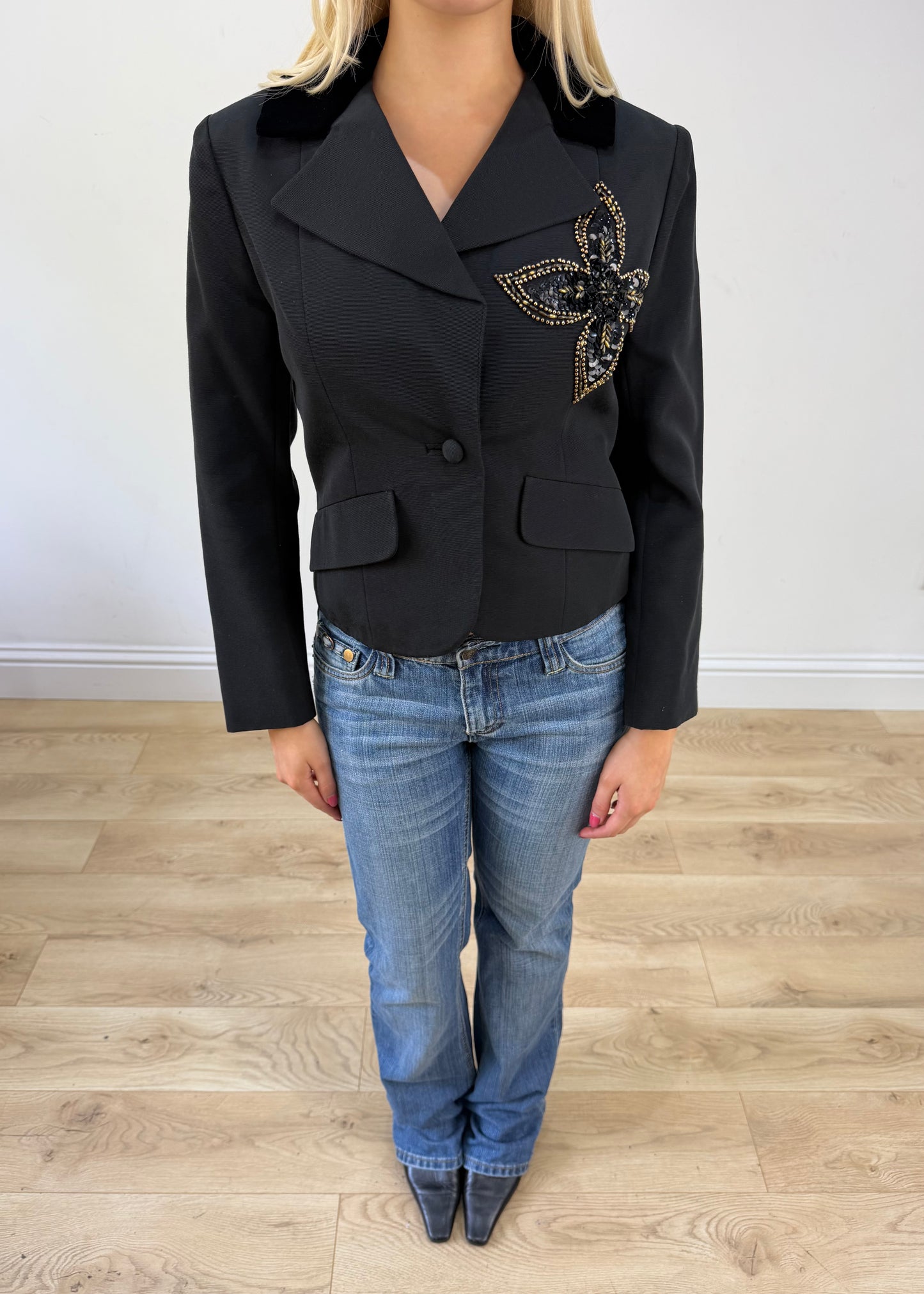 small/medium black miss dior blazer 3