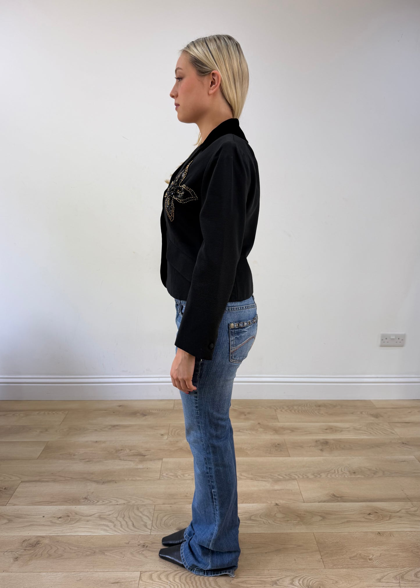 small/medium black miss dior blazer 4