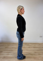 small/medium black miss dior blazer 6