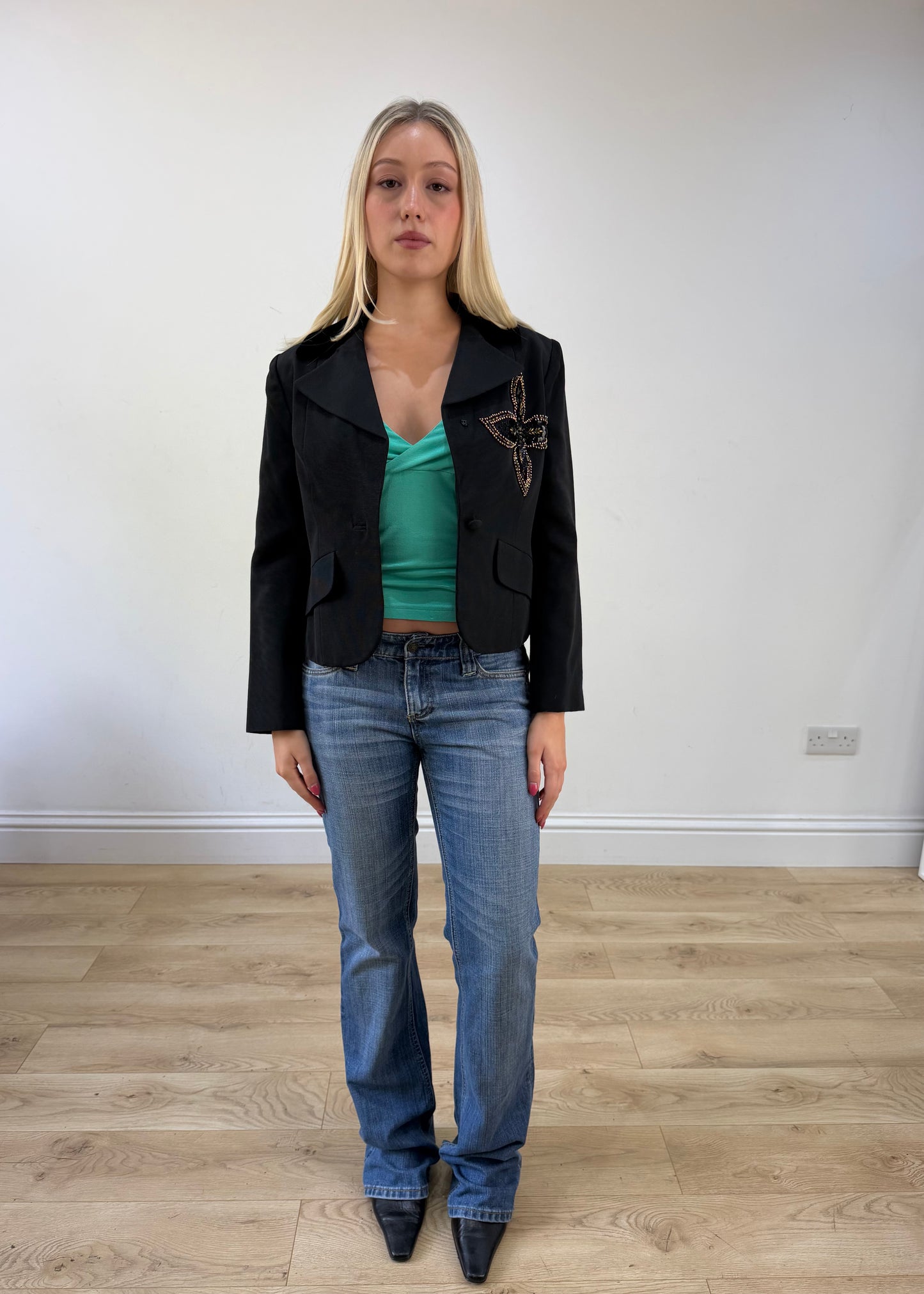 small/medium black miss dior blazer 7