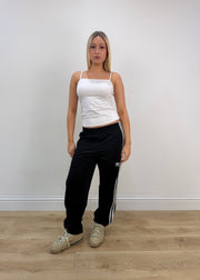 small black adidas tracksuit bottoms