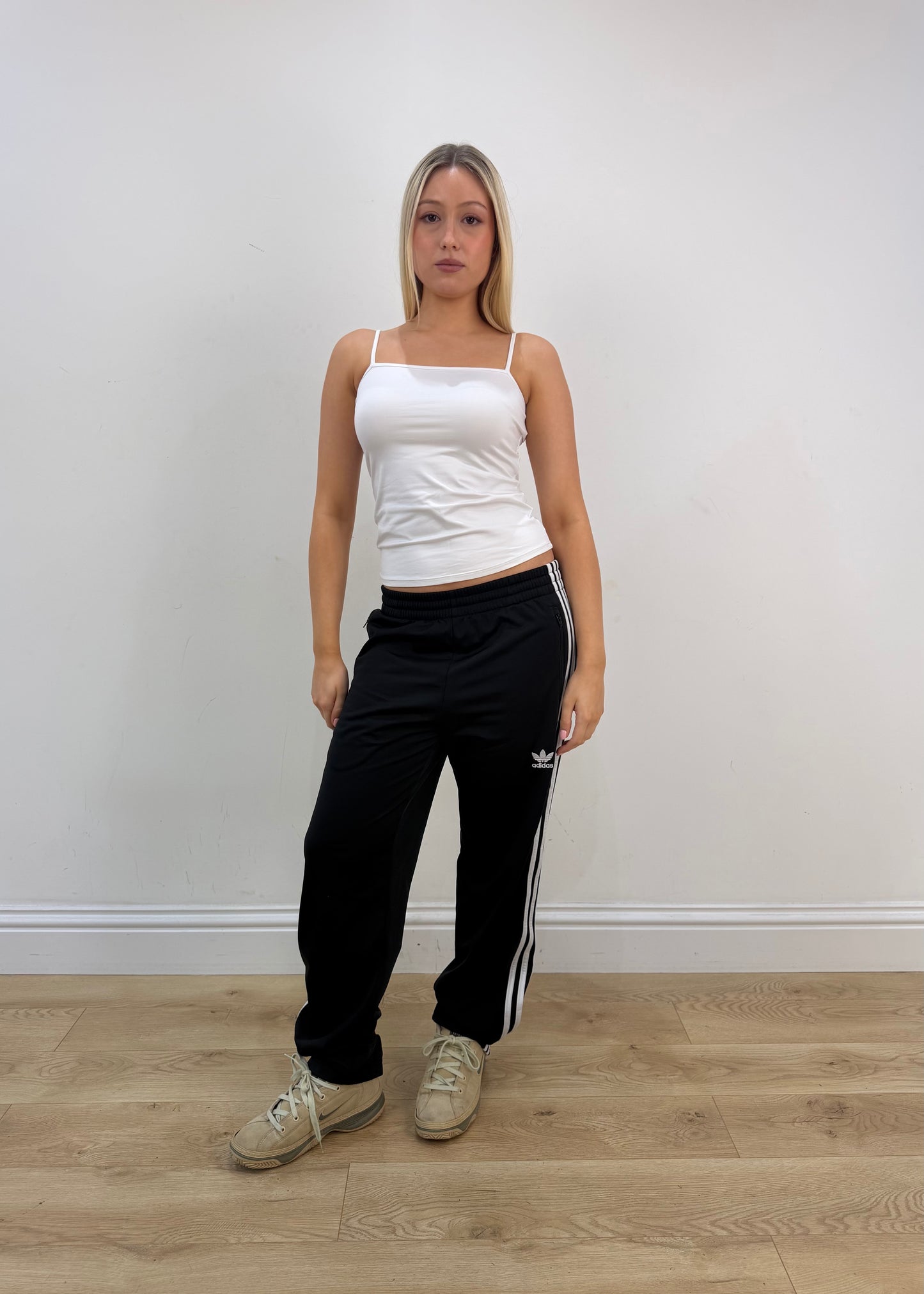 small black adidas tracksuit bottoms
