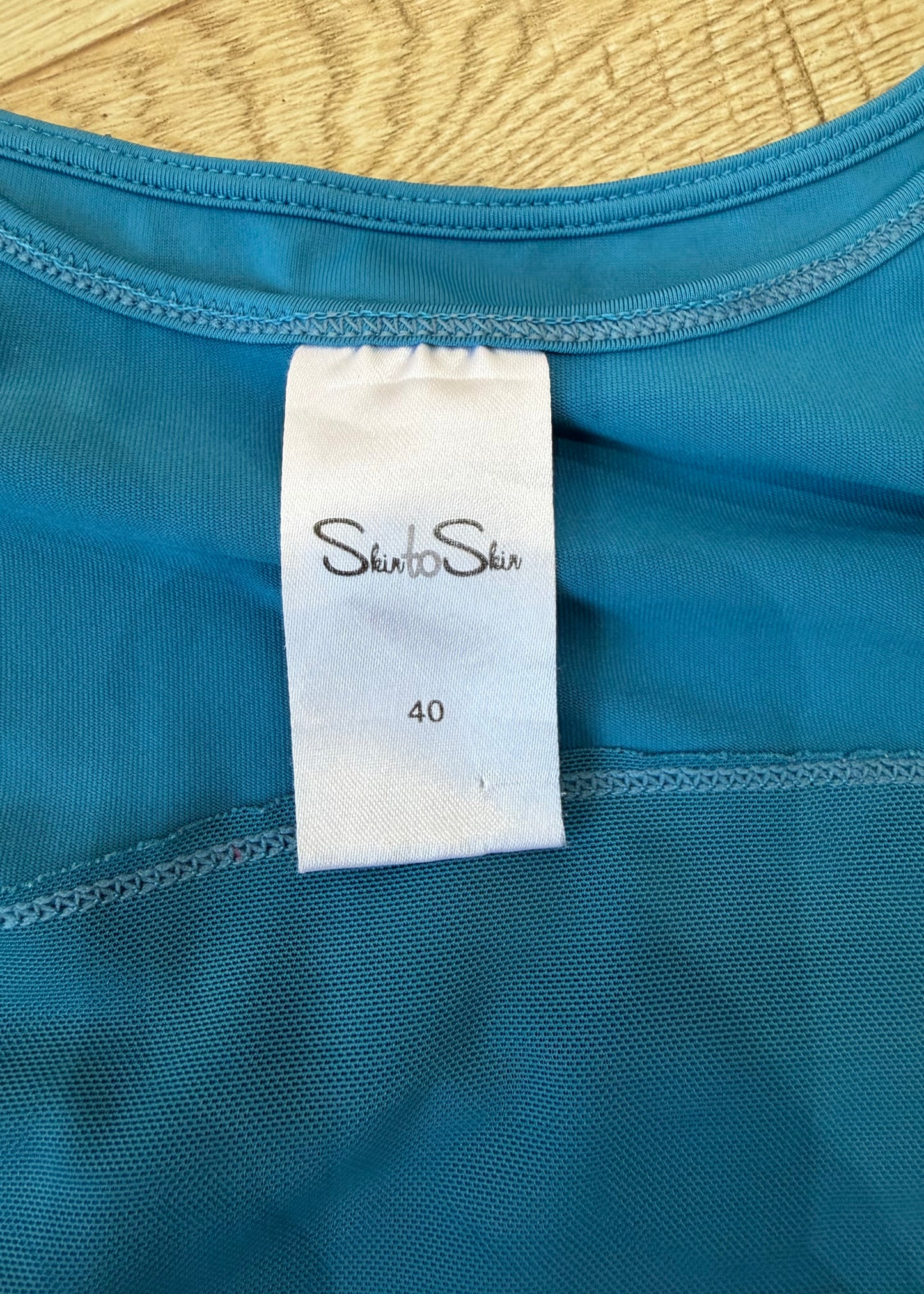 small blue fitted tank top