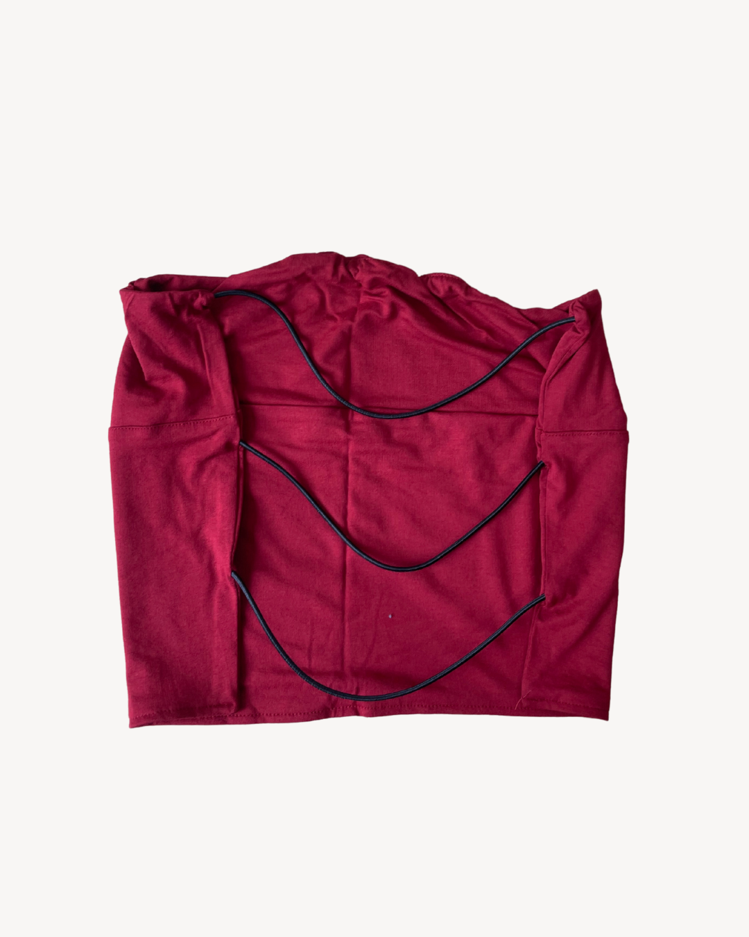 the kaia bandeau in burnt red