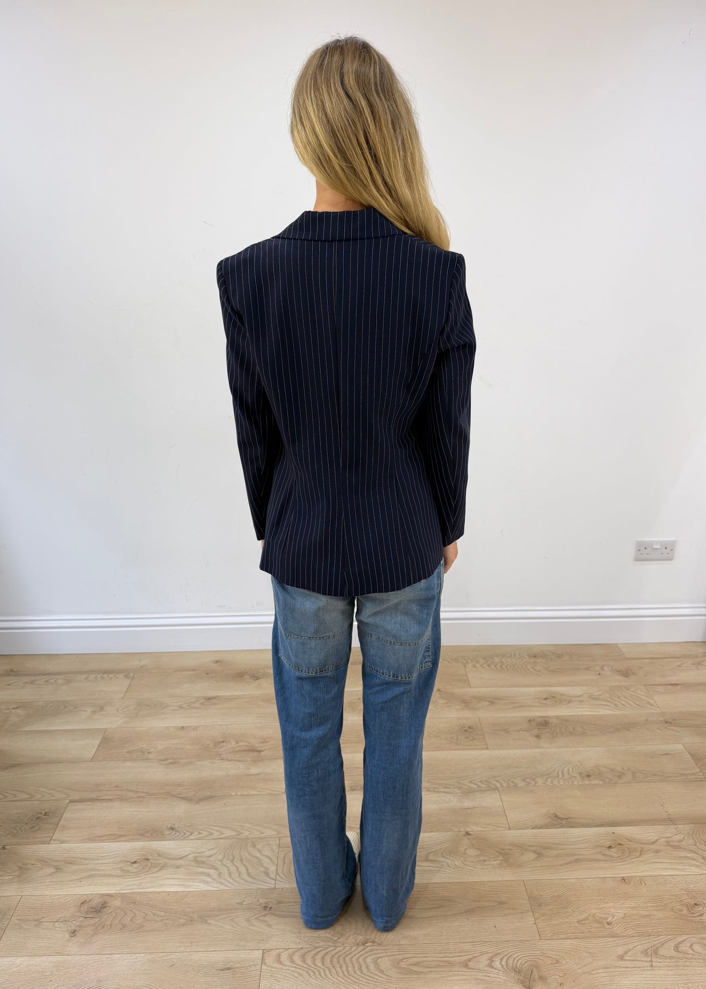 small/medium navy kookai pinstripe set image 8
