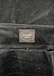 N.O.B jeans label on black corduroy maxi skirt