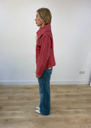small/medium pink best connections double zip jacket image 6