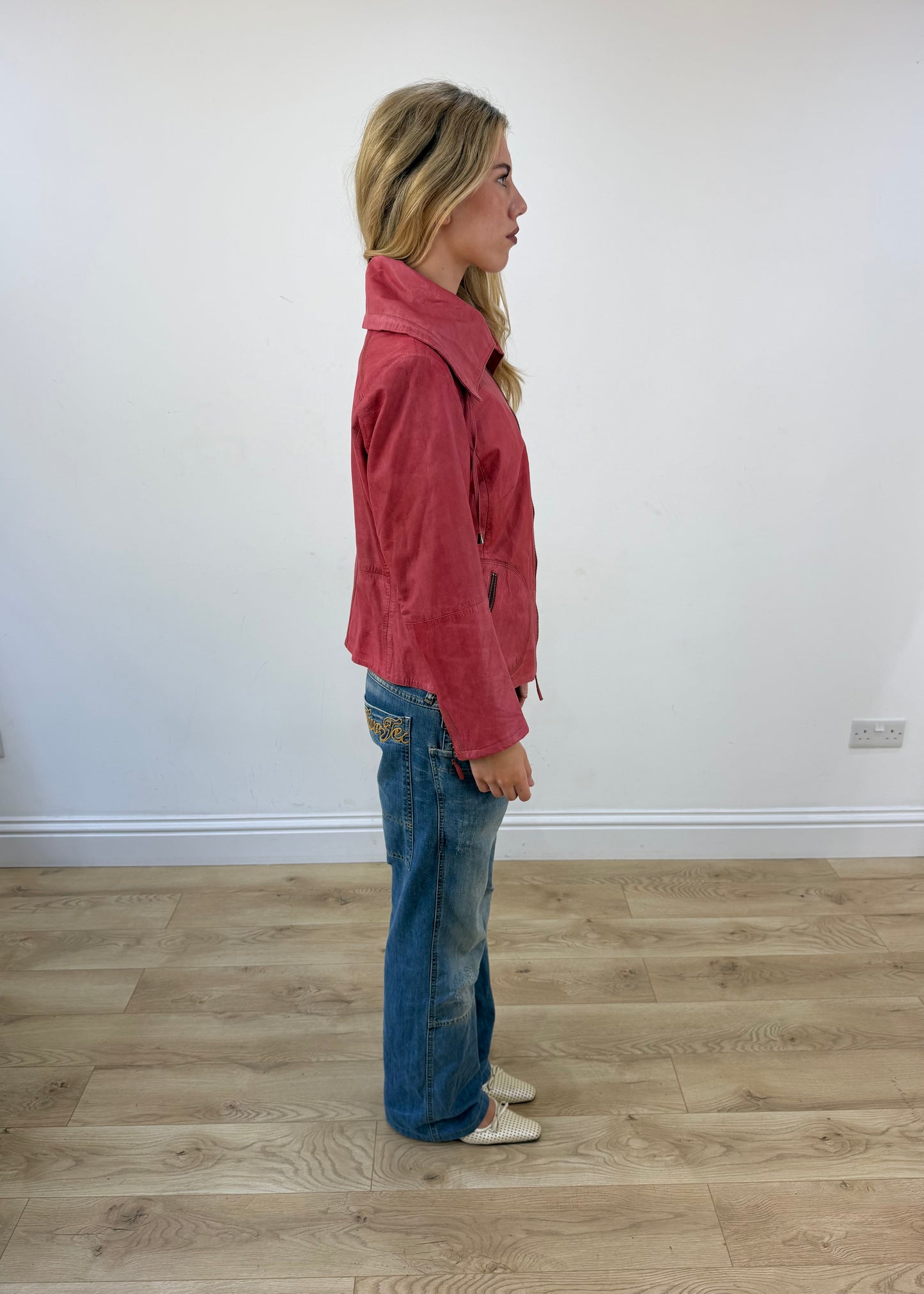 small/medium pink best connections double zip jacket image 7