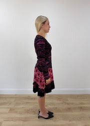 small black desigual mini dress other side