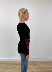 small black desigual mini dress other side