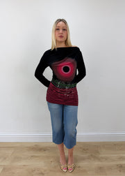 small black desigual mini dress posed