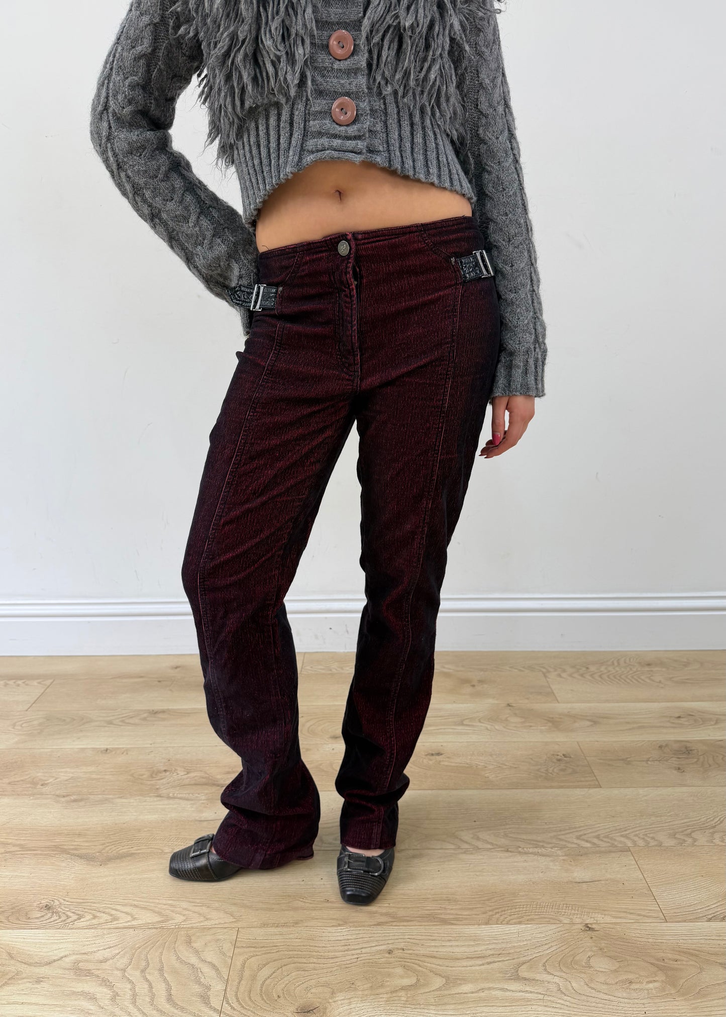 small red and black denim jeans aesthetic headless