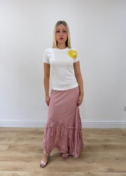 small white miss sixty t-shirt full body front