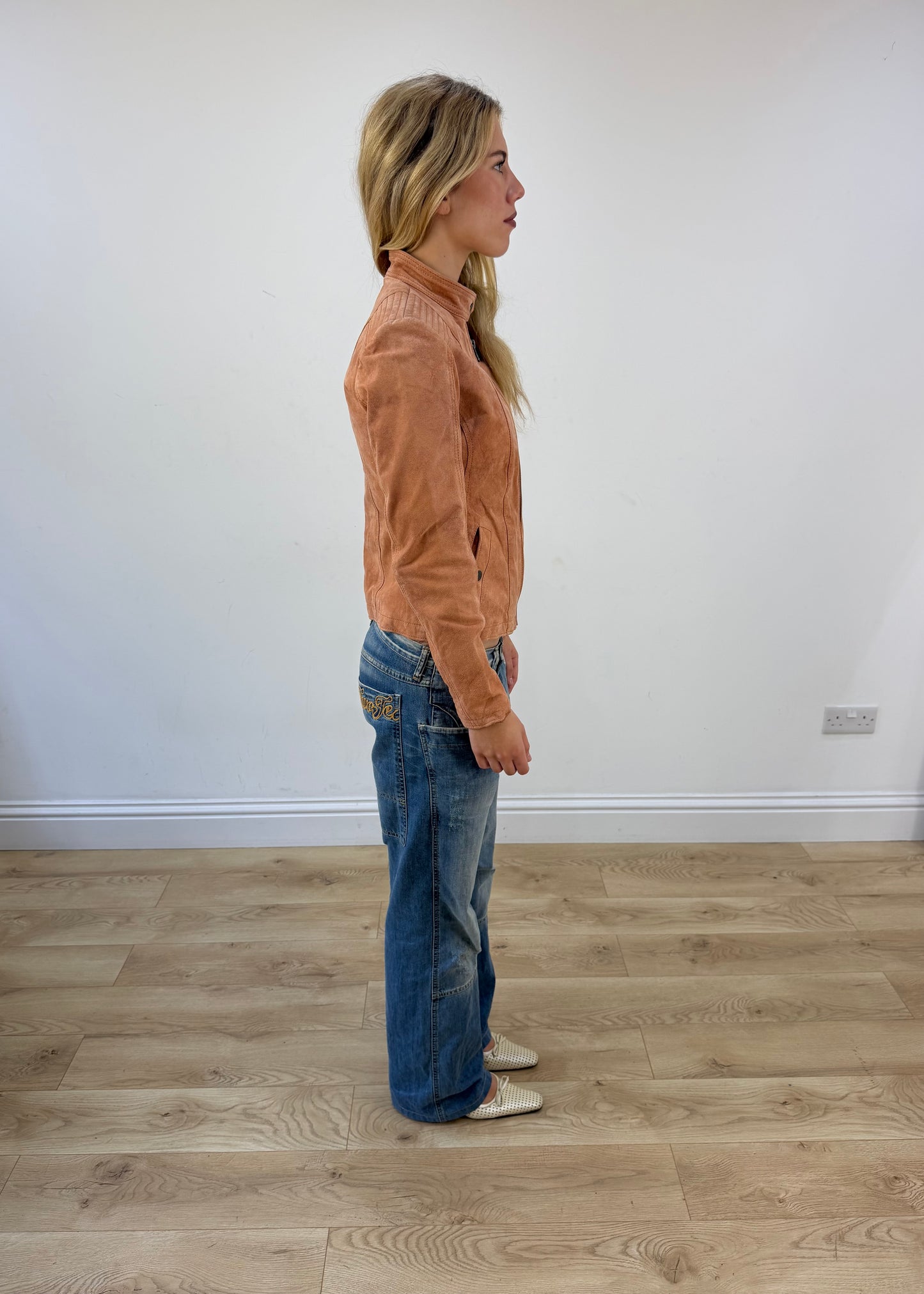 small pink tom tailor faux leather zip jacket image 7