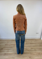 small pink tom tailor faux leather zip jacket image 8