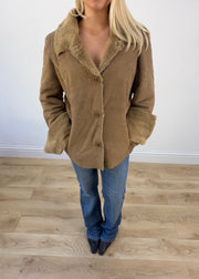 medium beige liu jo afghan coat photo 4