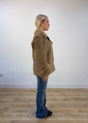 medium beige liu jo afghan coat photo 7