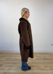 medium brown afghan long coat photo 7