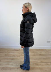large black puffer jacket photo 4