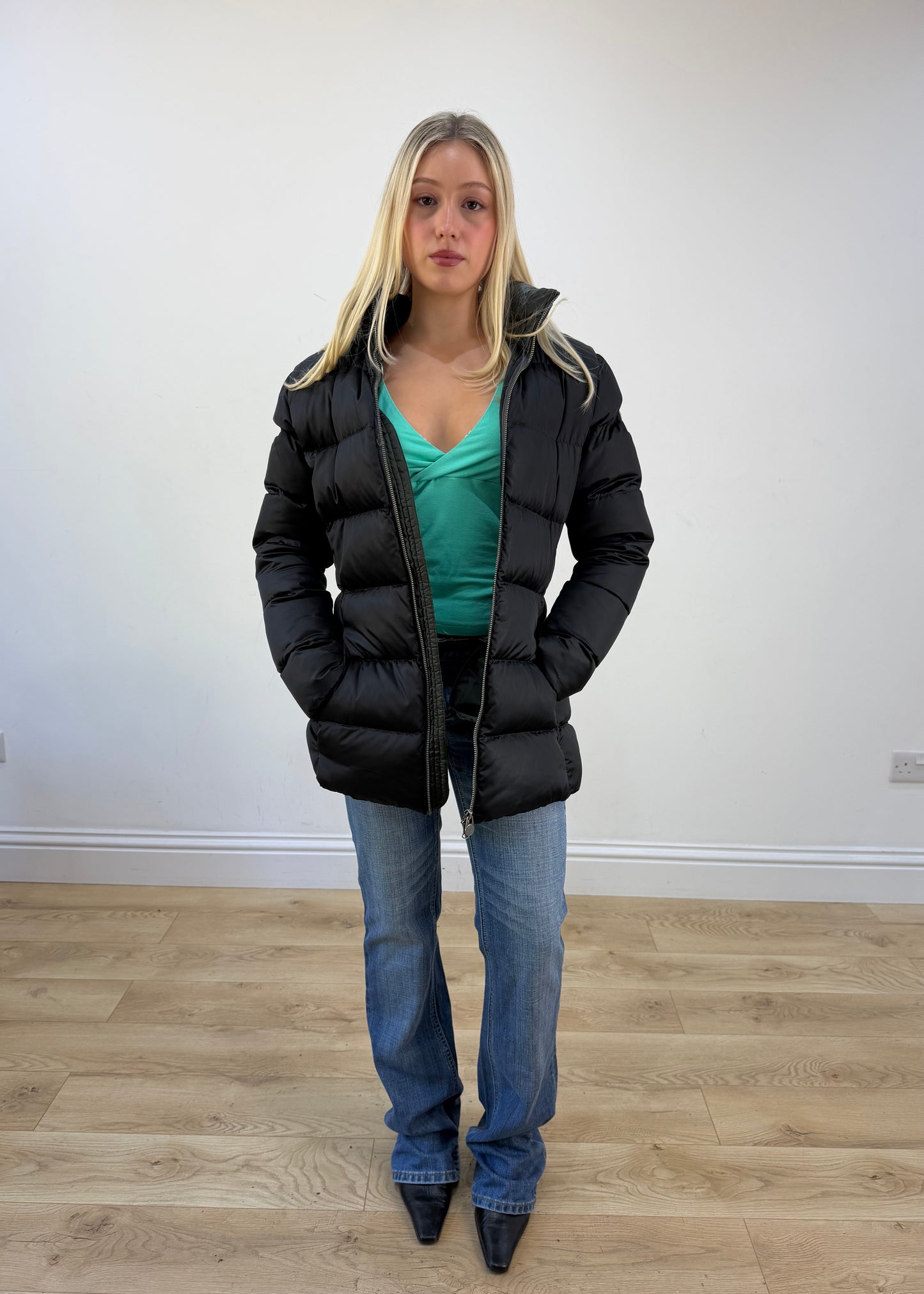 large black puffer jacket photo 7