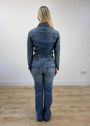 small levi's dark wash denim jacket photo 5