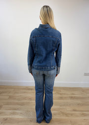 small mid wash denim jacket photo 6