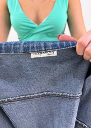 small mid wash denim jacket photo 8