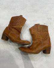 gossip girl drop | 🪡uk 6.5 brown slouch cowboy boots