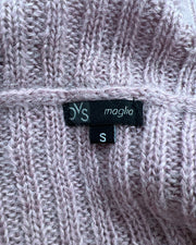 gossip girl drop | small dusty pink tie-front knitted vest