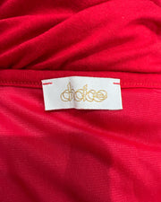 gossip girl drop | small red spaghetti-strap cami top