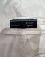 gossip girl drop | small white mini skirt with front pockets