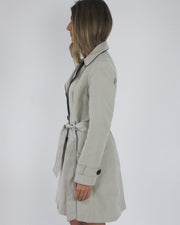 gossip girl drop | medium beige old label M&S belted trench coat