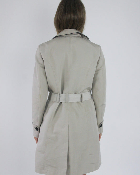 gossip girl drop | medium beige old label M&S belted trench coat