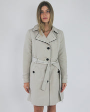 gossip girl drop | medium beige old label M&S belted trench coat