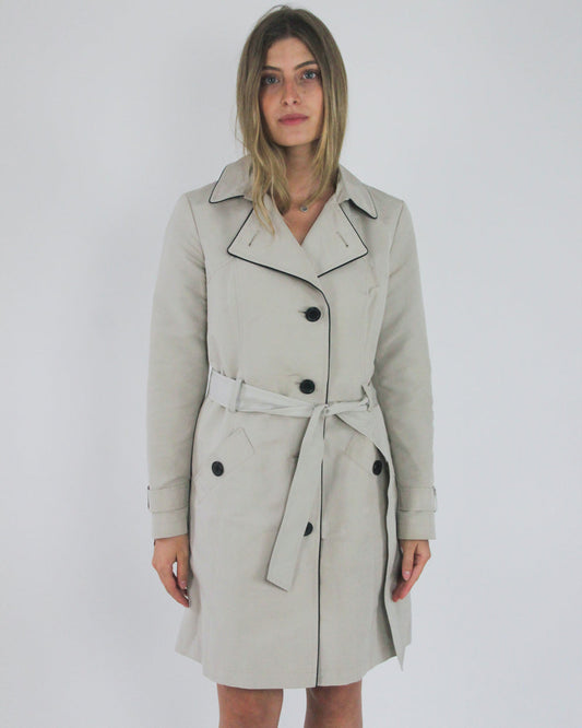 gossip girl drop | medium beige old label M&S belted trench coat