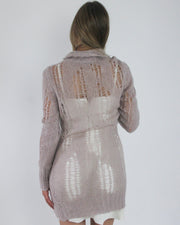 gossip girl drop | small blush sheer crochet long-sleeve mini dress