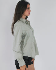 gossip girl drop | medium grey burberry  shirt