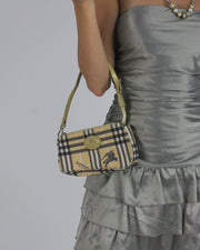 gossip girl drop | one size burberry check shoulder bag