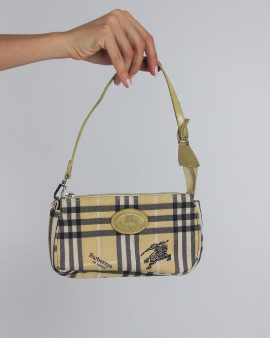 gossip girl drop | one size burberry check shoulder bag