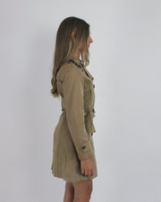 gossip girl drop | small tan old label zara belted trench coat