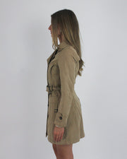 gossip girl drop | small tan old label zara belted trench coat