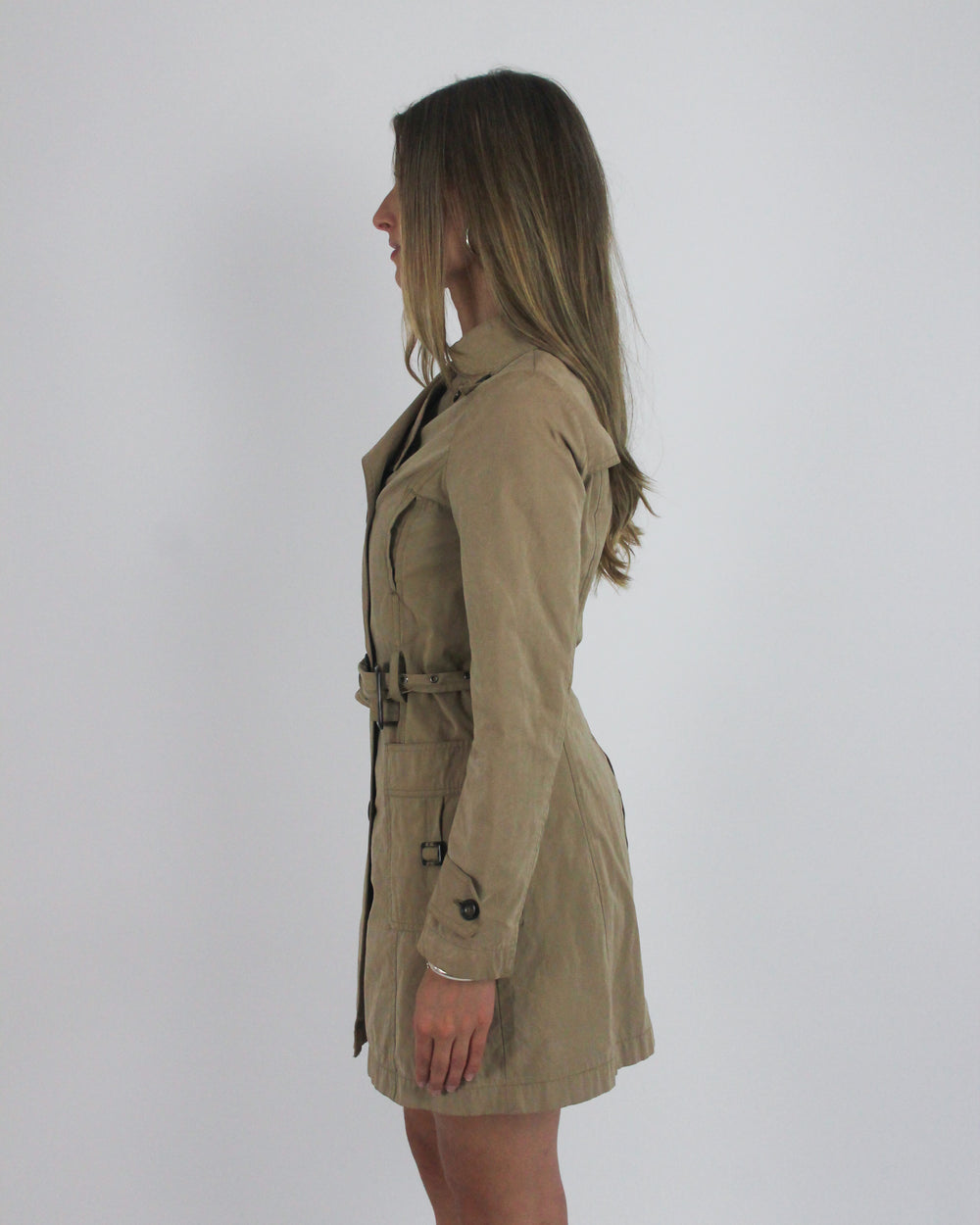 gossip girl drop | small tan old label zara belted trench coat