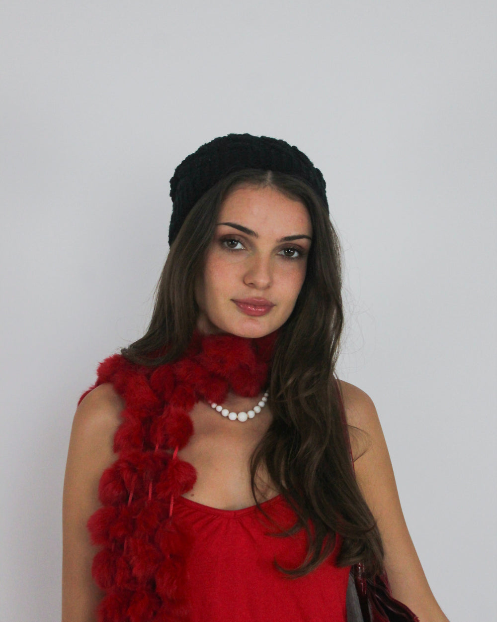 gossip girl drop | one size black slouch beanie
