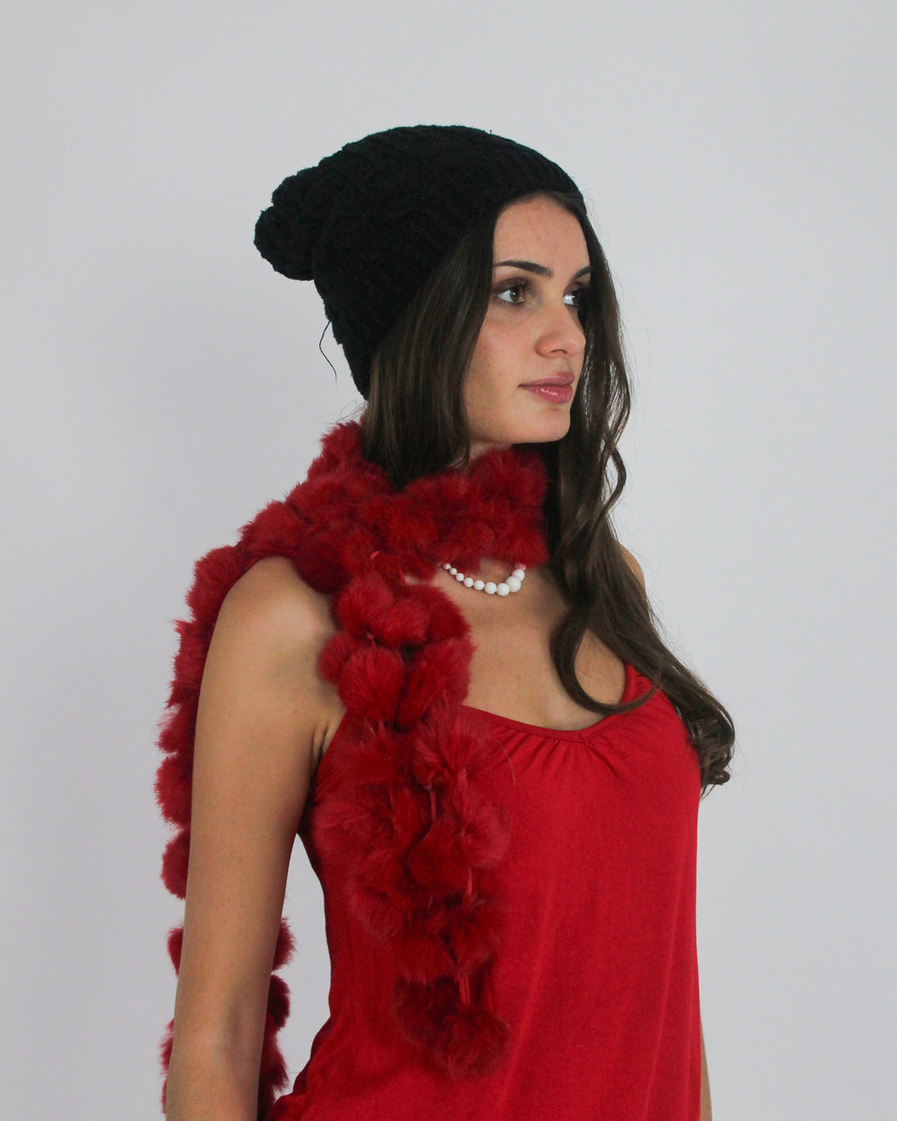 gossip girl drop | one size red feather boa scarf