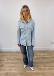large light blue urban babe utility jacket full front